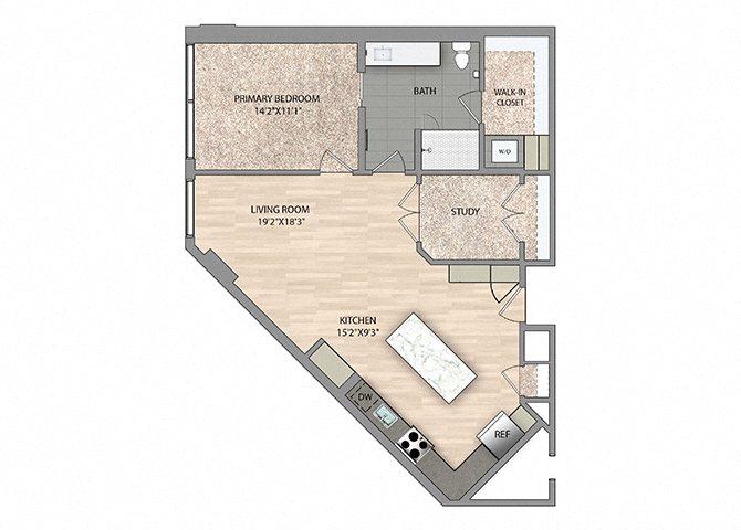 Floor plan layout diagram for B8